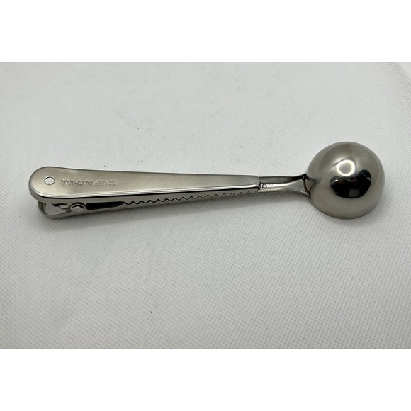 DUNKIN DONUTS Stainless Steel Coffee‎ Scoop Bag Clip DD Java Coffee Espresso Tea - Picture 3 of 7